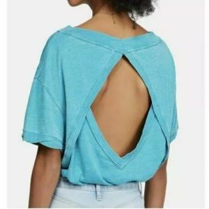 Free People Viola Open Back Tee